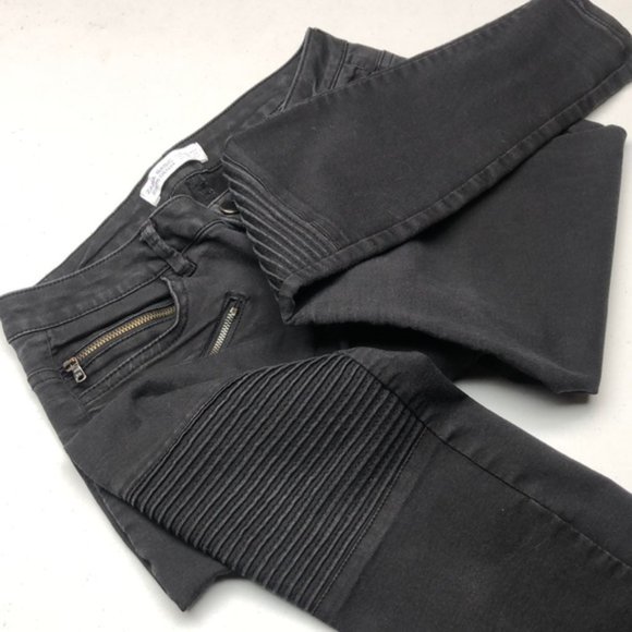 BLACK TACTICAL LOOK SKINNY JEANS 8/29x28 ⭐ - Picture 1 of 10